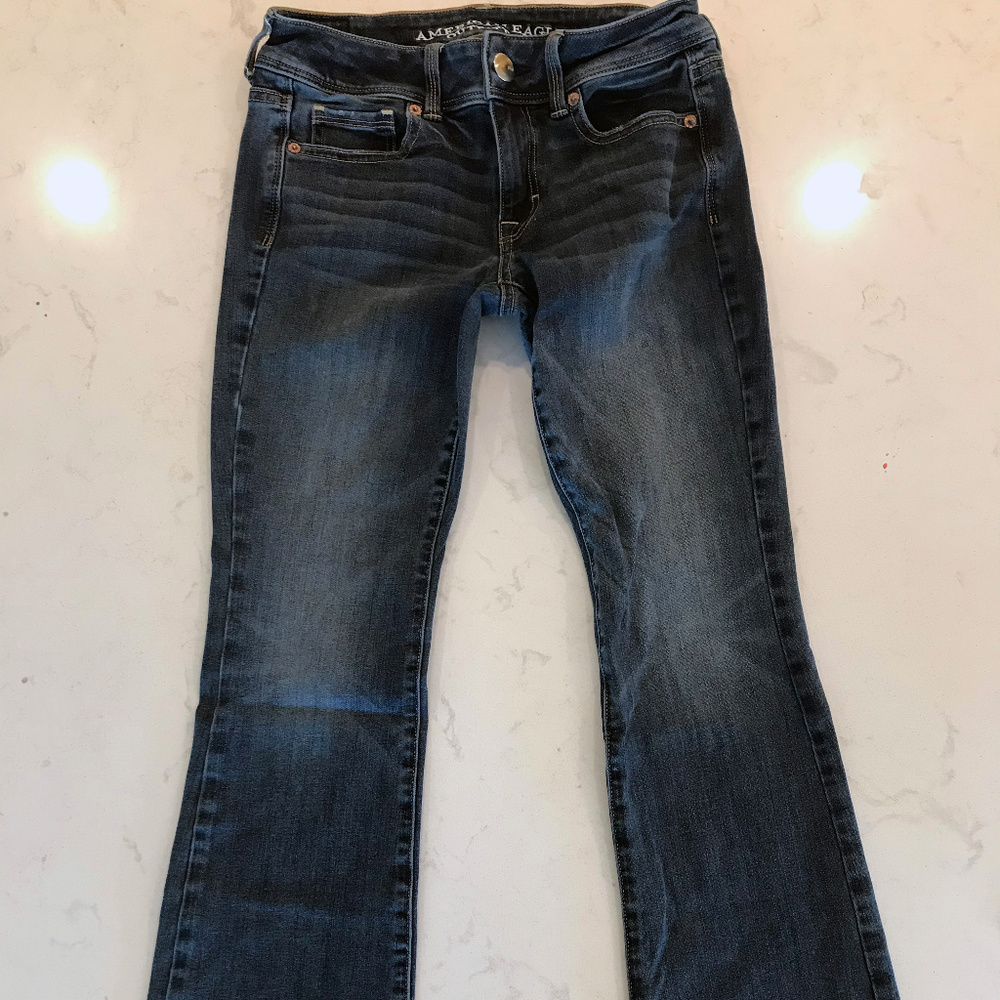 American Eagle Kick Boot Jeans, 0 short